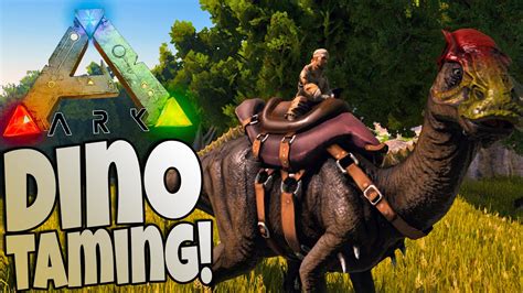 Ark Survival Evolved Gameplay - Taming a Dinosaur (Parasaur) - Ark ...