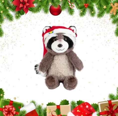 LIDL RACCOON CHRISTMAS Advert 2023 Soft Plush Teddy Raccoon Toy 20cm ...