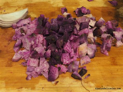 Philippine purple yam with indian spices. Vegan, vegetarian, gluten ...