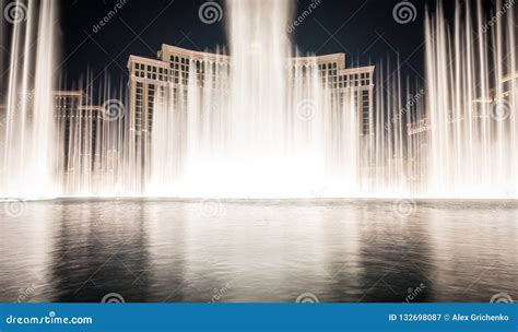 World Famous Fountain Water Show in Las Vegas Nevada Editorial Photography - Image of fountain ...