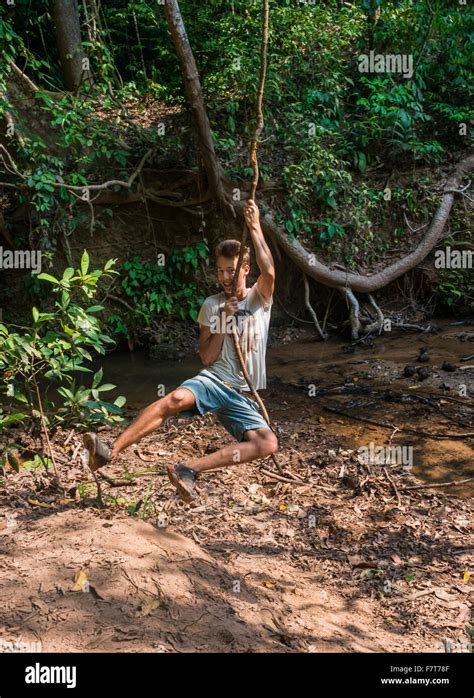 Man Swinging From Tree | Decoration For Bathroom