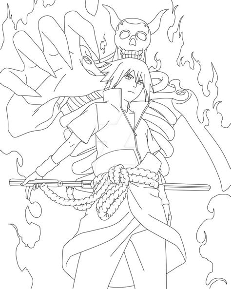 Sasuke Susanoo Coloring Pages