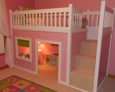 Elonahome.com | Home Design and Inspiration | Playhouse loft bed, Loft bed plans, Bunk beds with ...