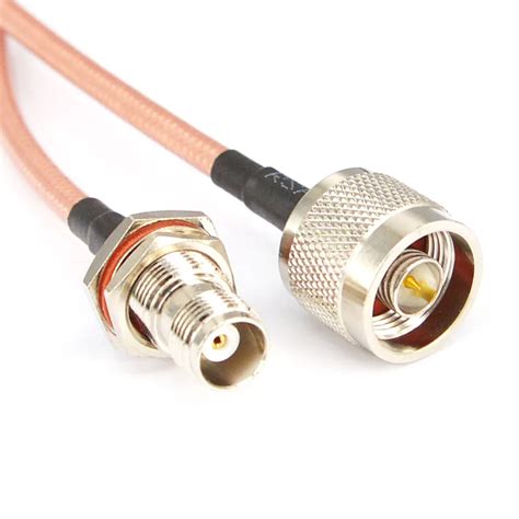 WIFI Antenna Cable N Male to TNC Female Bulkhead Pigtail Cable Connector Low Loss RG142 15cm ...