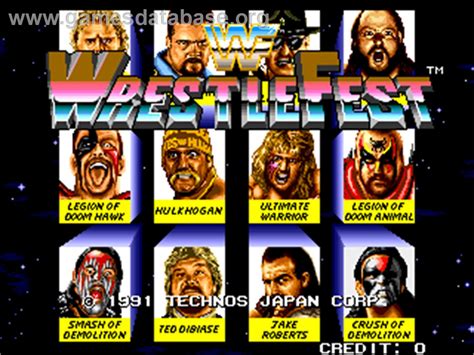 WWF WrestleFest - Arcade - Artwork - Title Screen