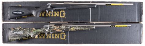 Two Browning Bolt Action Rifles with Boxes | Rock Island Auction