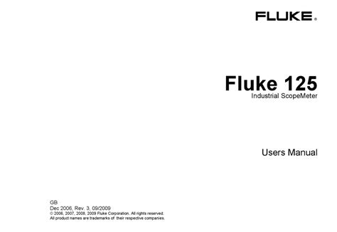 FLUKE 125 USER MANUAL Pdf Download | ManualsLib