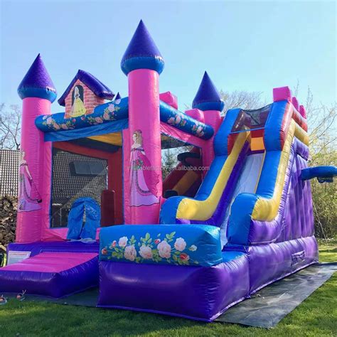 Customized Size Giant Bounce House Inflatable Plane Obstacle Course ...