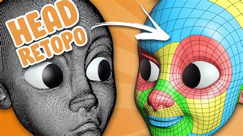 Head Retopology - Blender Character Sculpt Tutorial part 4 - YouTube