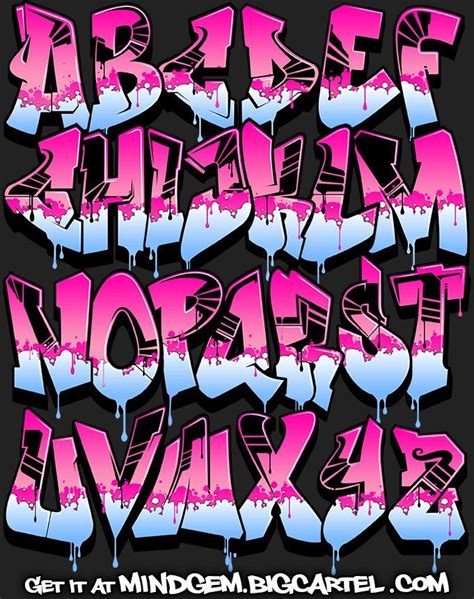 Graffiti Font - Pink Power | Graffiti lettering, Graffiti alphabet ...