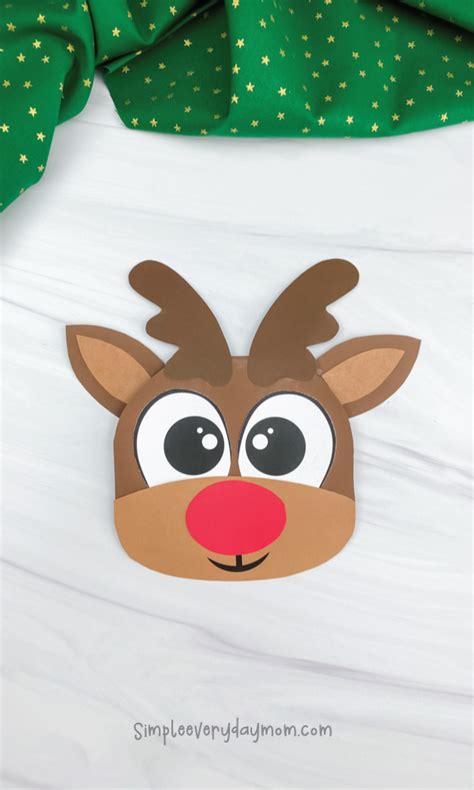 Christmas Reindeer Card With FREE Template