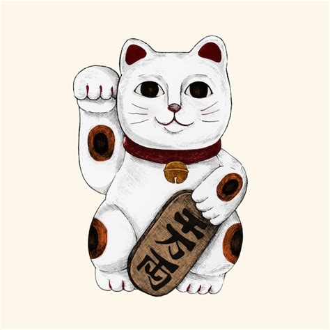 Premium Vector | Illustration of japanese lucky cat