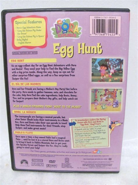 DVD Dora the Explorer - Egg Hunt (DVD, 2004, and 50 similar items