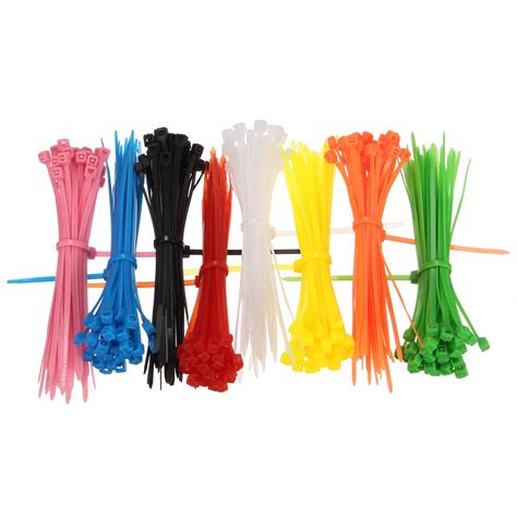 100pcs/bag 7 Color 3x100MM Self Locking Nylon Wire Cable Zip Ties Cable ...