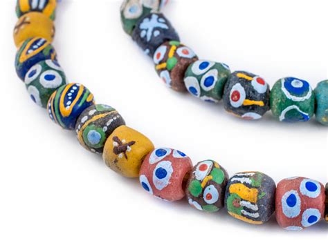 Ghana Mixed Krobo Powder Glass Beads Round KRB-RND-MIX-248