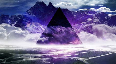 Free download Wallpapers abstract mountains smoke purple mist geometry [3012x1669] for your ...