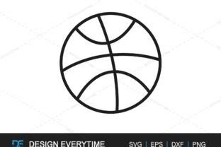 Basketball Line Art SVG, Basketball Graphic by DesignEverytime ...