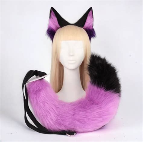 Furry Ears and Tails Furry Tail Belt Fox Tail Fox Ears - Etsy