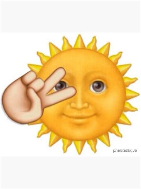 "Sun Emoji" Art Print by phantastique | Redbubble