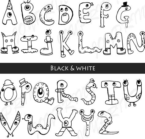 Abc clipart black and white, Abc black and white Transparent FREE for download on WebStockReview ...