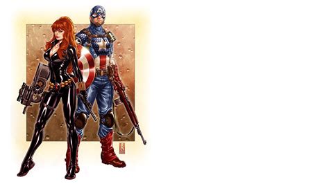 fantasy Art, Captain America, Black Widow Wallpapers HD / Desktop and ...