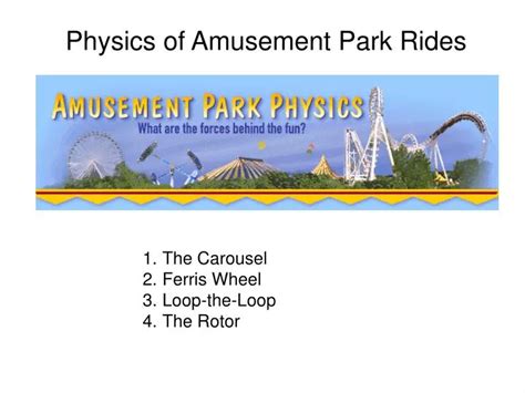 PPT - Physics of Amusement Park Rides PowerPoint Presentation, free ...