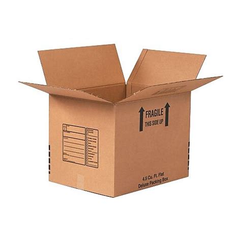 12 (L) x 12 (W) x 12 (H)" Deluxe Moving Boxes, 32 ECT, Brown, 25/Bundle ...