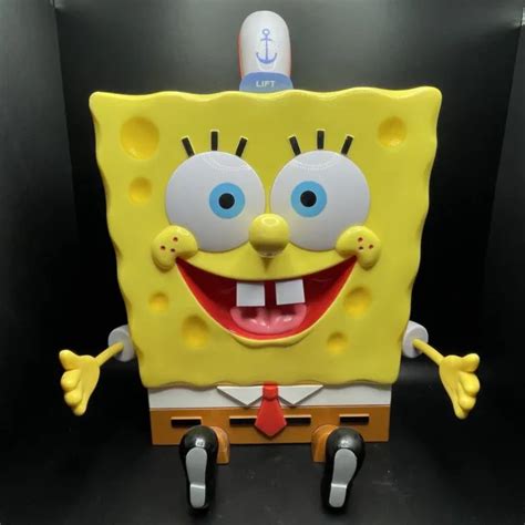 SPONGEBOB SQUAREPANTS TALKING Cookie Jar 2003 Fun Damental Too Ltd Works $24.89 - PicClick