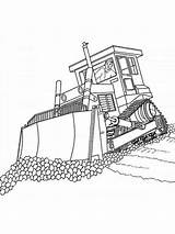 Bulldozer Coloring Pages sketch template