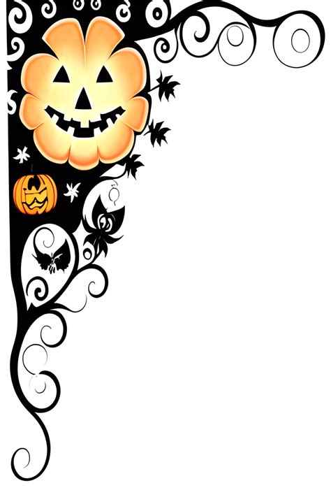 Halloween Pumpkin Border Frame Ai Generative 27762864 PNG