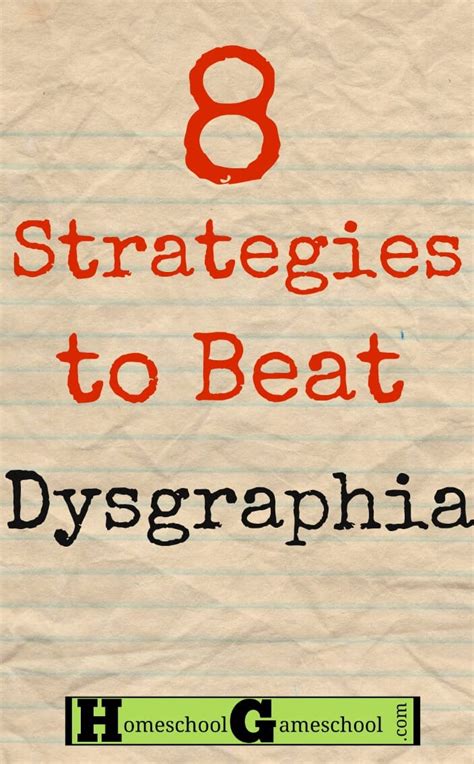 Homeschooling a Child with Dysgraphia : 8 Strategies to Beat Dysgraphia!