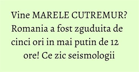 Cutremur România / Cutremur în România. Care au fost cele mai puternice ... : Cutremur în ...