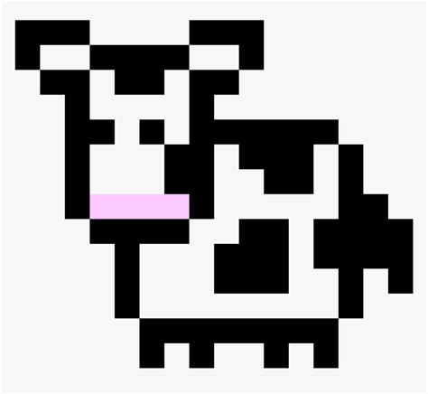 Clip Art Cow Pixel Art - Pixel Art Cow, HD Png Download - kindpng