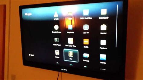 Sony Google TV 40" LCD Wall Mounted in Bedroom - YouTube