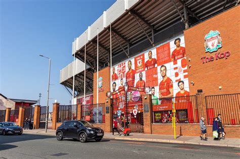 Liverpool United Kingdom. Football Stadium Editorial Image - Image of ...