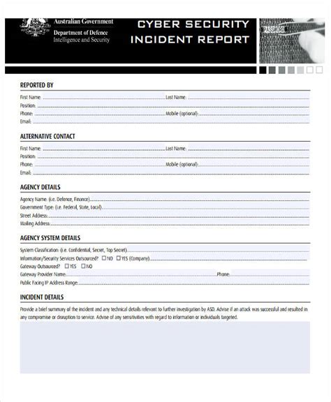 42+ Free Incident Report Templates - PDF, Word | Free & Premium Templates