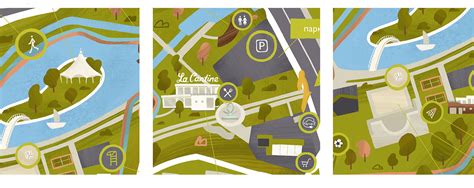 Eco park map illustration :: Behance