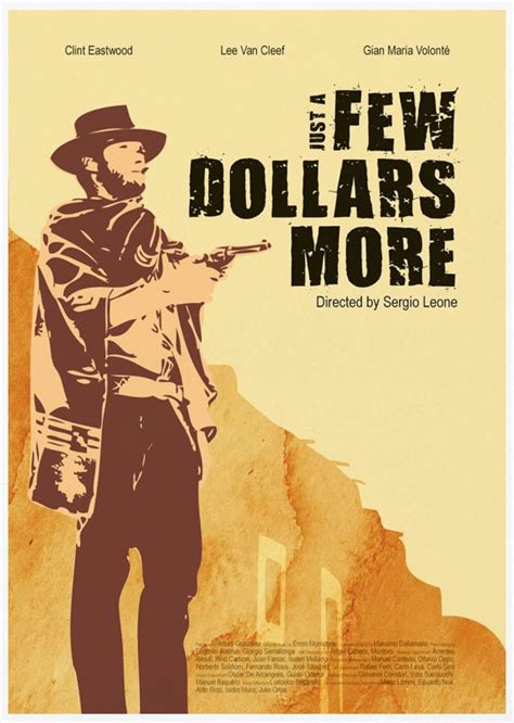 Just a Few Dollars More Movie Poster Print / For a Few Dollars | Etsy