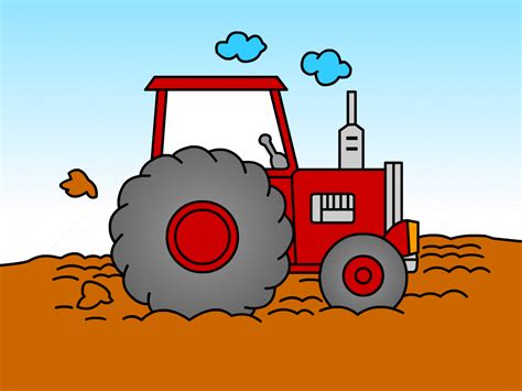 Pin by Ruta L on DU | Drawing for kids, Tractor drawing, Happy paintings