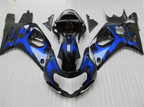 Free 7 gifts fairing kit for Suzuki SRAD GSXR600 01 02 03 GSXR 750 2001 2002 2003 blue black ...