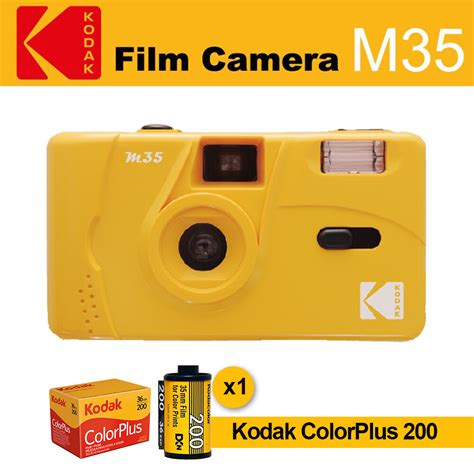 [FILM include] Kodak M35 M38 Camera - 35mm Roll Film Camera Point-and-shoot with Flash Reusable ...