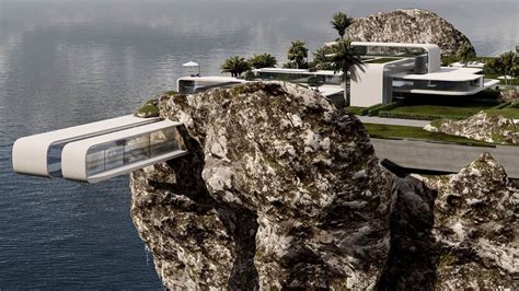 Edge Villa: A Futuristic Cliff House by|Futuristic