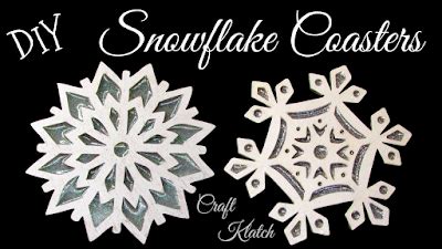 DIY Snowflake Coasters ~ Another Coaster Friday ~ Craft Klatch - Craft Klatch