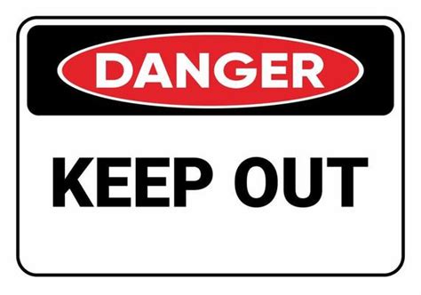 Danger Keep Out Vector Art, Icons, and Graphics for Free Download