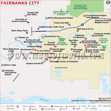 Fairbanks Alaska City Map | Fairbanks Alaska World Map