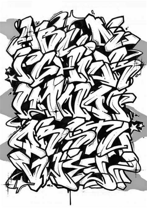 arte de graffiti: abecedario del graffiti