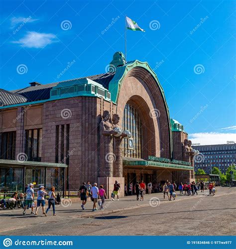 Helsinki Central Station Railway in HELSINKI, FINLAND - 04.08.2018 Editorial Photo - Image of ...