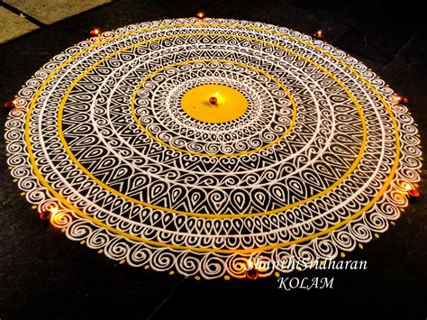 #mandala#kolam#rangoli | Rangoli designs images, Rangoli side designs, Kolam designs