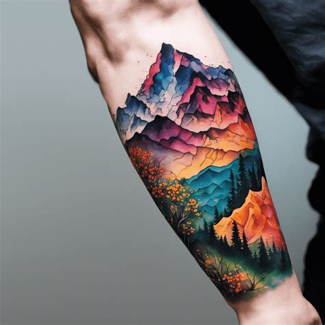 82 Mountain Tattoo Ideas Created with AI | artAistry – artAIstry