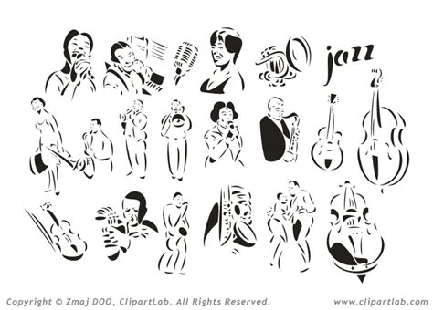 Free Jazz Instruments Cliparts, Download Free Jazz Instruments Cliparts png images, Free ...